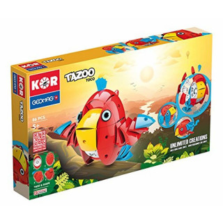 Geomag- KOR Tazoo Toco, 86 Pieces, 604