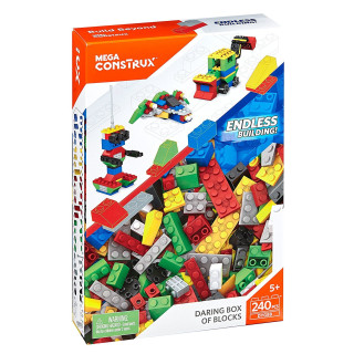 Großes Bausteine-Set (240 Teile) Boy Mega Bloks Construx