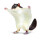 Safari spieltier fliegendes Eichhörnchen 18 x 12 cm braun/weiß