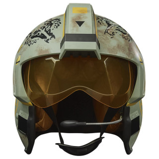 Hasbro The Black Series Trapper Wolf Elektronischer Helm zu Star Wars: The Mandalorian für Rollenspiele, Lichter, Sounds