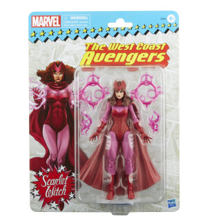 Hasbro Marvel Legends Series Scarlet Witch, Retroverpackung, 15 cm große Action-Figur, 4 Accessoires, F5884