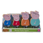 Peppa Pig Familienfiguren aus Holz, fantasievolles...