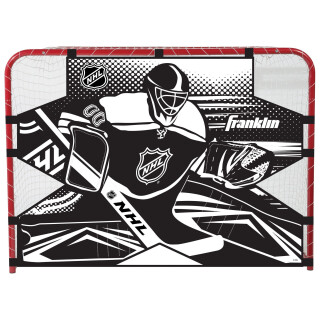 Franklin Sports NHL Hockey-Torwart-Schießziel – Hockeytor-Übungsziel – Straßen-Hockeynetz, Torwart-Ziel – einfache Befestigung – 137,2 x 111,8 cm