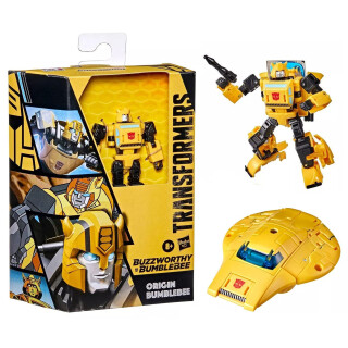 Transformers Buzzworthy Bumblebee War for Cybertron Deluxe Origin Bumblebee, F1623