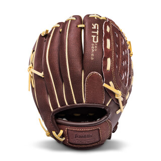 Franklin Sports Baseball-Handschuhe – RTP Pro Baseball-Felding-Handschuh – Infield, Outfield Handschuhe, Unzutreffend, 10.0 BWN/Camel Pig BBG REG, braun, 10 Inches