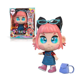 Trotties - Sophie, Puppe Paris, Reisende Puppen aus der Cartoon-Serie, mit Accessoires wie Tasche und Karte, zum Geschenk für Mädchen und Jungen ab 3 Jahren, Berühmte (TFT00000)