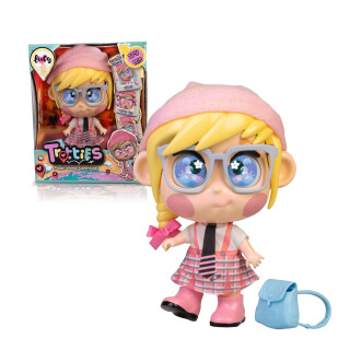Trotties - Lucy, London Puppe, Reisende Puppen aus der Cartoon-Serie, mit Accessoires wie Tasche und Karte, zum Geschenk für Mädchen und Jungen ab 3 Jahren, Berühmte (TFT02000)