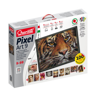 Quercetti - Pixel Art - 9 tab., Steckspiel, L57cm x W43cm x D8cm