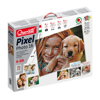 Quercetti 00842 Pixel Photo-16 tab, Steckspiel,