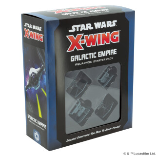 Star Wars X-Wing 2nd Edition Miniaturen Game Galactic Empire Squadron Starter Pack,Durchschnittliche Spielzeit 45 Minuten,Hergestellt von Atomic Mass Games