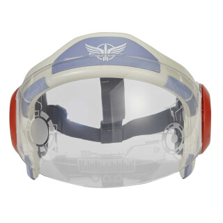 Buzz Lightyear HHJ73 - Space Ranger-Trainingsvisier Kostüm Spielzeug, vom Film inspirierte lila weiß rote Kopfbedeckung für Rollenspiel, Spielzeug Geschenk für Kinder ab 4 Jahren