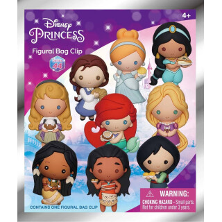 Disney Princess With Food 3D-Schaumstoff-Beutelclip – Serie 44 (einzelne Blindtasche)