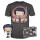 Funko Pop! & Tee: MHA - Jirou with Mic mit Mic - Large - (L) - My Hero Academia - T-Shirt - Kleidung mit Vinyl-Sammelfigur - Geschenkidee - Spielzeug und Kurzärmeliges Top Für Erwachsene Männer