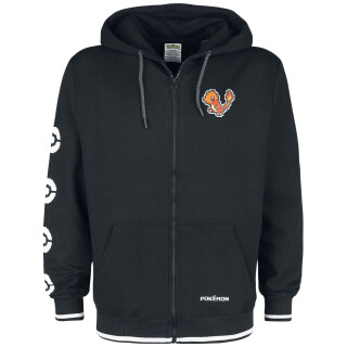 Pokémon Charmander Männer Kapuzenjacke schwarz XL 60% Baumwolle, 40% Polyester Gaming