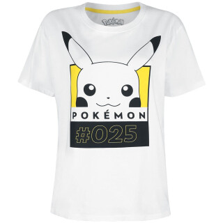 Pokémon - #025 - Womens Short Sleeved T-shirt