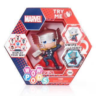 WOW! PODS Avengers Figuren - Avengers Thor Figur | Avengers Fanartikel Offizielle Marvel Legends Superhelden Leuchtende Wackelfigur | Marvel Fanartikel Sammelspielzeug
