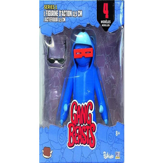 Lansay Gang Beasts – 1 Action-Figur 11,5 cm – Blue Bear – Videospielfiguren – ab 8 Jahren