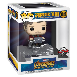 Funko Pop! Deluxe: Marvel Avengers Infinity War - Guardians Ship: Star-Lord (Special Edition) #1021 Bobble-Head Vinyl Figure