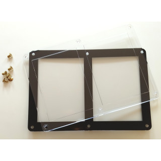 Docsmagic.de 2-Card Black Frame Screw Down Display Case Holder