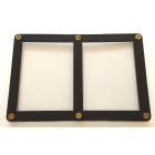Docsmagic.de 2-Card Black Frame Screw Down Display Case Holder