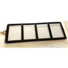 Docsmagic.de 4-Card Black Frame Screw Down Display Case...