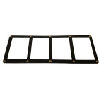 Docsmagic.de 4-Card Black Frame Screw Down Display Case Holder