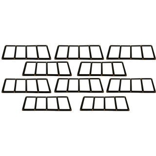 10 x Docsmagic.de 4-Card Black Frame Screw Down Display Case Holder