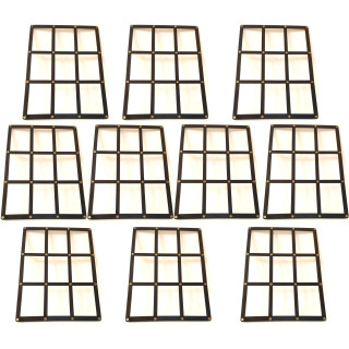 10 x Docsmagic.de 9-Card Black Frame Screw Down Display Case Holder