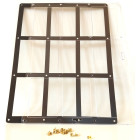 10 x Docsmagic.de 9-Card Black Frame Screw Down Display Case Holder