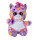 Bauer Spielwaren "Blickfänger Glitter" Lashy Einhorn: Kuscheltier mit Glitzer-Augen, ideal als Smartphone-Halter, waschbar, 15 cm, pink-bunt (14228)
