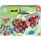 Educa 19186, Studio 3D Feuerwehr, Bausatz für Kinder...