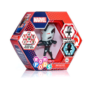 WOW! PODS Marvel Avengers Collection – War Machine | Superhelden-Spielzeug, beleuchtete Wackelkopf-Figur | offizielles Marvel-Sammelspielzeug und Geschenke | Nummer 212 in der Serie