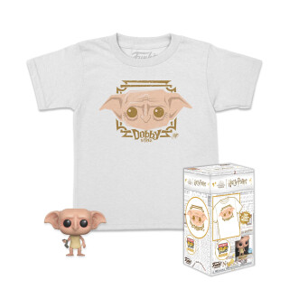 Funko Pocket Pop! & Tee: Harry Potter - Dobby - Für Kinder - Large - (L) - T-Shirt - Kleidung mit Vinyl-Minifigur Zum Sammeln - Geschenkidee - Spielzeug und Kurzärmeliges Top Für Erwachsene