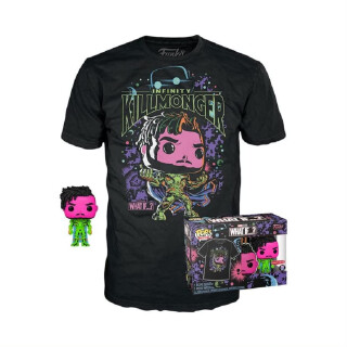 Funko Pop! & Tee: What If - Killmonger - Extra Large - (XL) - Anything Goes - T-Shirt - Kleidung mit Vinyl-Sammelfigur - Geschenkidee - Spielzeug und Kurzärmeliges Top Für Erwachsene Männer