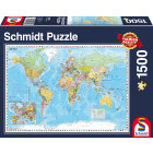 Schmidt Spiele Puzzle 58289 Die Welt, 1500 Teile Puzzle