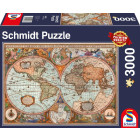Schmidt Spiele Puzzle 58328 Antike Weltkarte, 3000 Teile...
