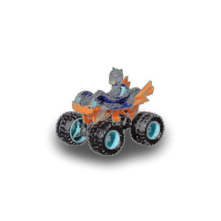 Dickie Toys 203141015 Giantz PJ Masks Single Pack Mega Wheelz, inkl. Cat-Car-Figur, große Reifen, 1:64, 9 cm