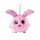 NICI 46879 NICIdoos BallBies Hase mit Loop 9 cm – Kuscheltier Hase für Kinder & Erwachsene ab 3 Jahren – Flauschiges Schmusetier mit großen Glitzeraugen zum Spielen, Sammeln & Kuscheln
