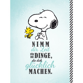 Snoopy Collection - Collegeblock"Nimm dir Zeit", DIN A4, 80 Blatt, kariert
