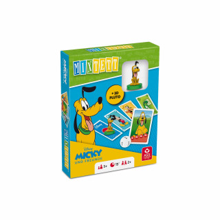 ASS Altenburger 22522244 Mixtett Micky Maus Disney Mickey & Friends Kartenspiel mit Spielfigur Pluto, Yellow