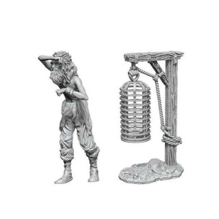 WizKids Deep Cuts Unpainted Miniatures - Hanging Cage - English