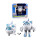 Super Wings EU740433 Astra Supercharged Deluxe Character Transformer Toys for 3+ Year Old Boys Girls w/Lights & Sounds, White & Blue
