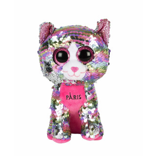 TY- Flippables Small-Peluche Sequins Esmeralda Paris 15 cm