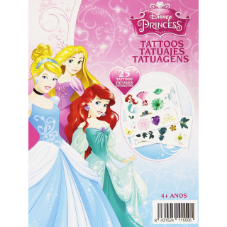 Princesas - Fashion, temporäre Tattoos (Bonus 675409), Farbe/Modell sortiert