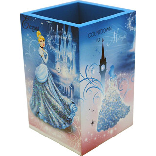 Joy Toy 90002 - Disney Cinderella Stiftehalter aus Holz, Geschenkpackung