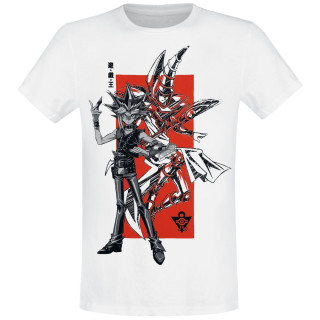 Yu Gi Oh Herren Yami Yugi & Dark Magician, Weiß, M T-Shirt, Medium
