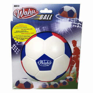 Wahu Ball Rood & Blauw, Halve Voetbal voor Binnen voor Kinderen Vanaf Zes Jaar, Indoor Bal en sportactiviteit voor Twee of Meer Voetballers