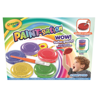 CRAYOLA Farbtöpfe, auslaufsicher, 5 Stück, kein Verschütten, ideal für Kinder ab 3 Jahren