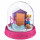 Polly-Pocket Mattel Mini - Schneekugel Winter, Weihnachten 8 x 8 cm groß (GNG67 - Eisfischen