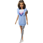 Barbie GYB08 - Fashionistas Puppe mit Beinprothese und...